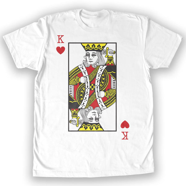 Function -  Playing Card Costume Couples Men's Fashion T-Shirt White