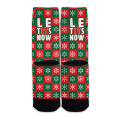 Function - Le Tits Now Christmas Adult Unisex Crew Socks