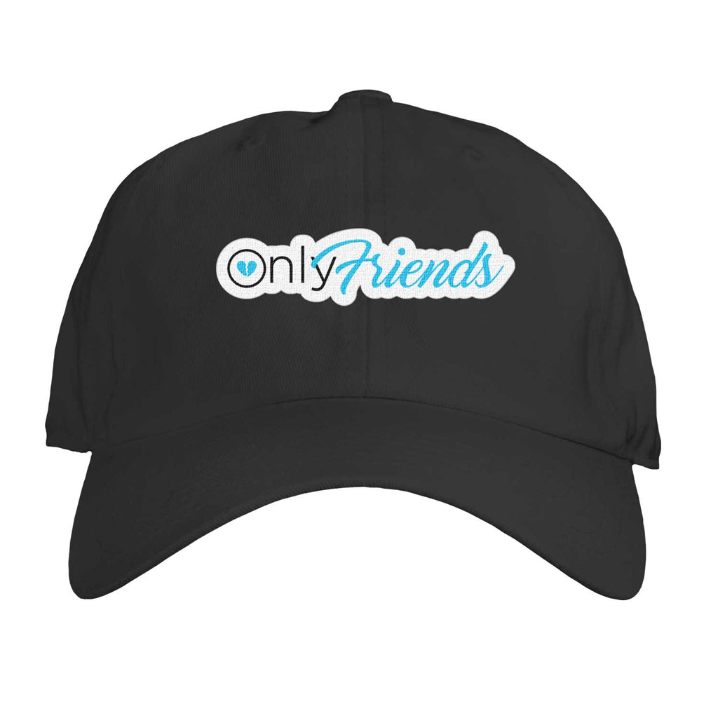 Function - Only Friends Text Logo Embroidered Unisex Dad Hat