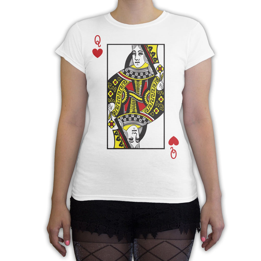 Function -  Playing Card Costume Couples Women's Fashion T-Shirt White