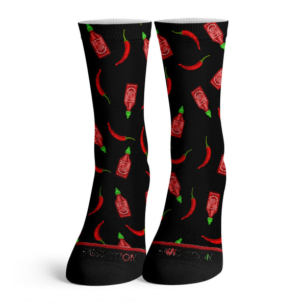 Function - Sriracha Hot Sauce And Chili Pattern Socks