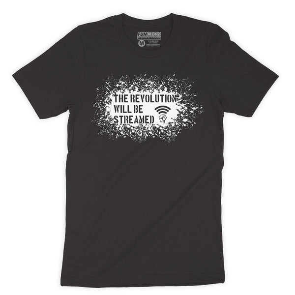 Function - The Revolution Will Be Streamed Black Men's T-Shirt