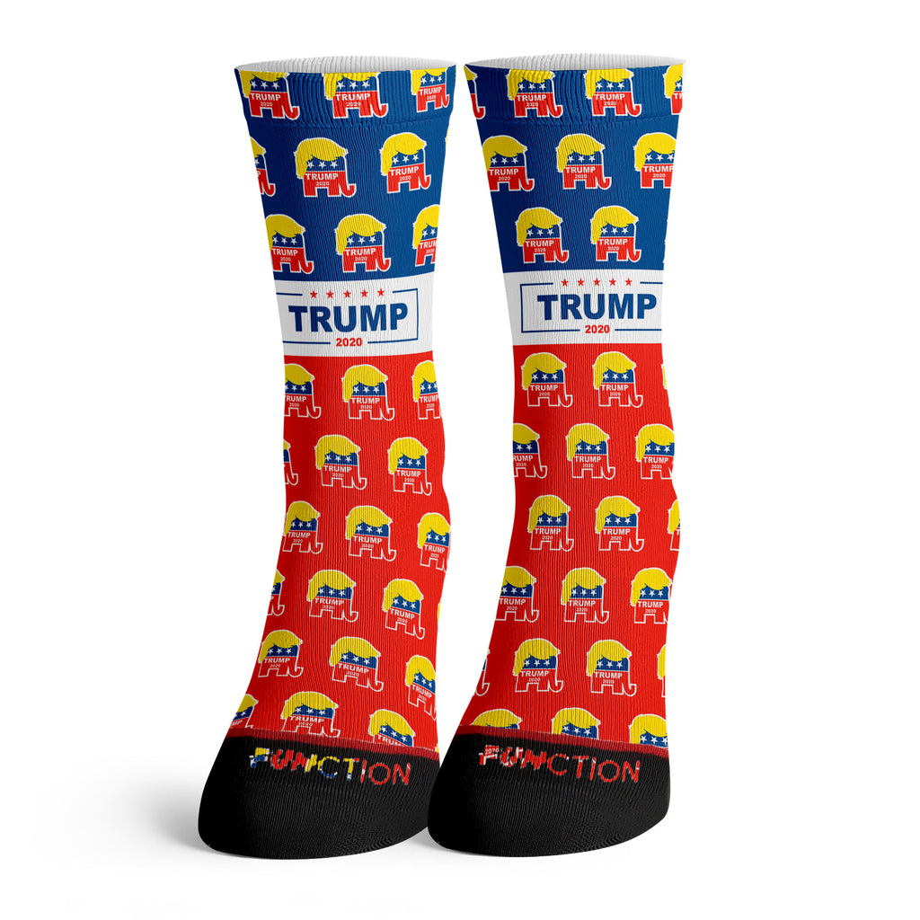 Function - Trump Hair Republican Elephant Fashion Socks