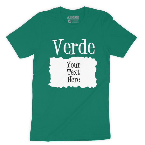 Function - CUSTOM TEXT VERDE Sauce Costume Men's Fashion T-Shirt
