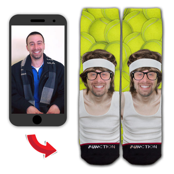 Custom Retro Skinny Tennis Player Fashion Sock