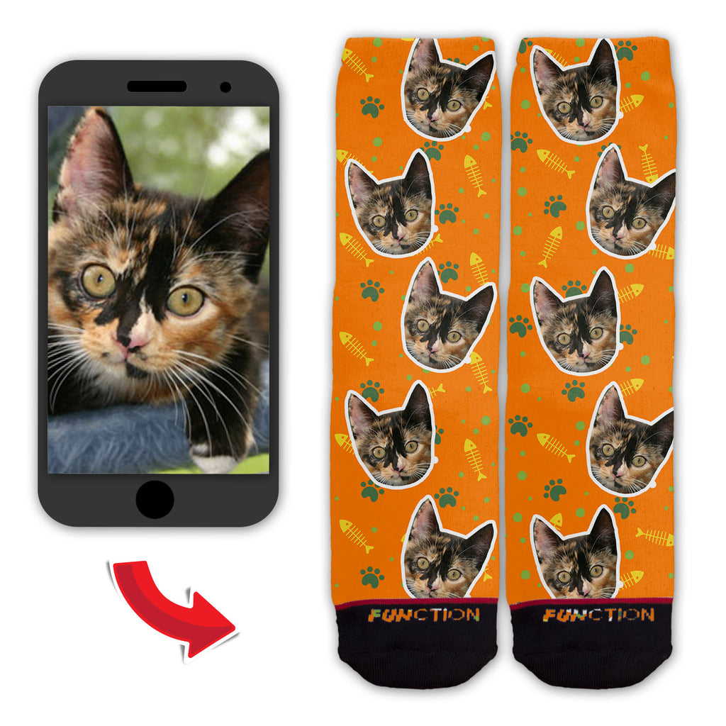 Function - Custom Cat Face Pattern Fashion Socks