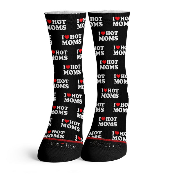 Function - I Heart Hot Moms Adult Socks
