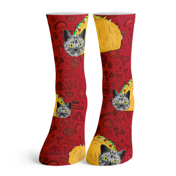 Function - Kids Cute Funny Cat Novelty Crew Socks Taco Cat