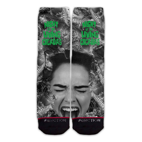 Function - Night of the Living Cicada Crew Tall Socks