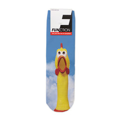 Function - Kids Cute Rubber Chicken Squeaky Toy Printed Socks