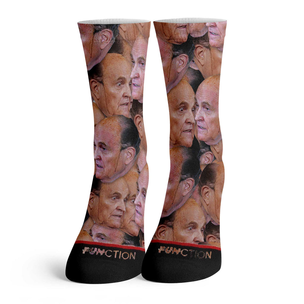 Function - Mayor Rudy Giuliani Sweating Collage Fashion Socks